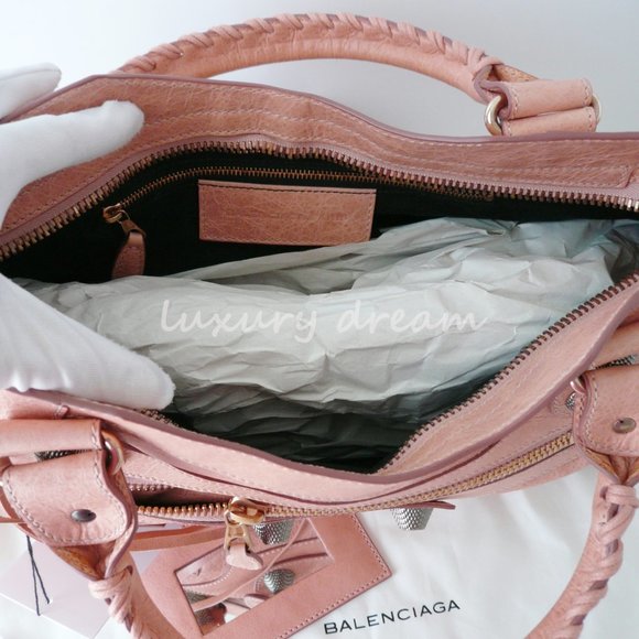 BALENCIAGA THE GIANT CITY Handbag Pink Rose - Picture 4 of 9